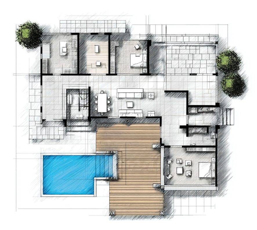 Plan architecture - Agence By EF